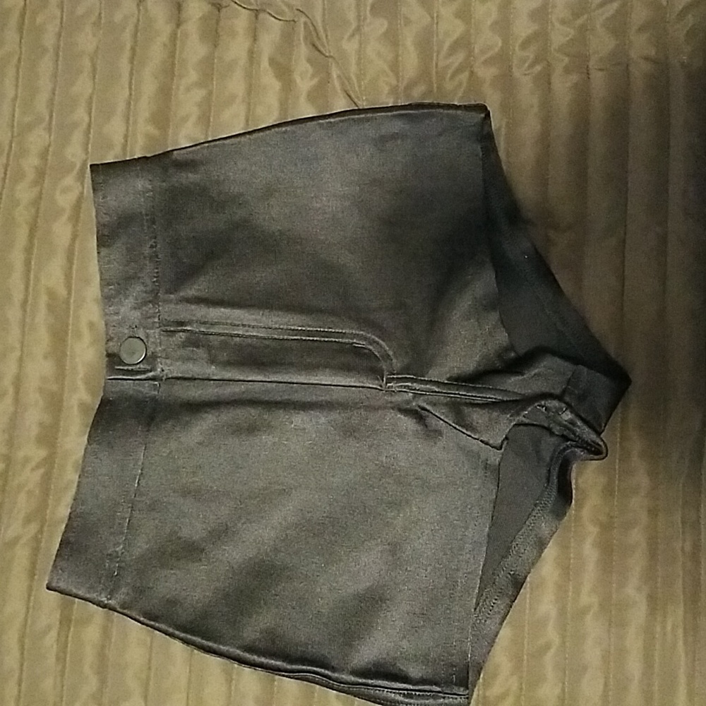 Vintage American Apparel Disco Shorts Black XS